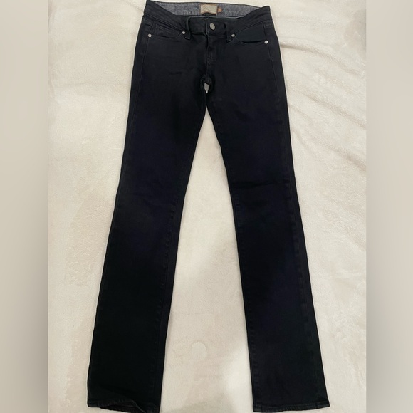 NWOT Paige Denim Low Rise Skinny Leg Black Size 26 - Picture 1 of 5
